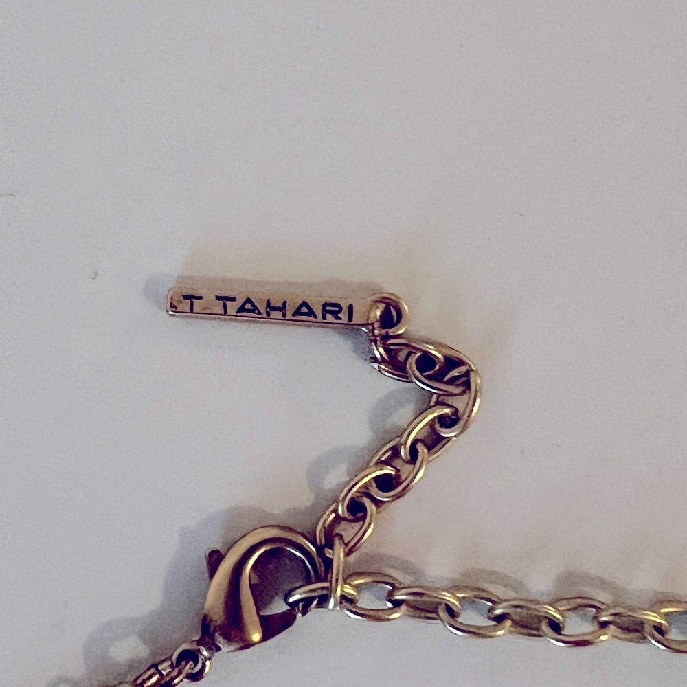 Blue and Gold T. Tahari Necklace and Bracelet Set - Picture 4 of 5